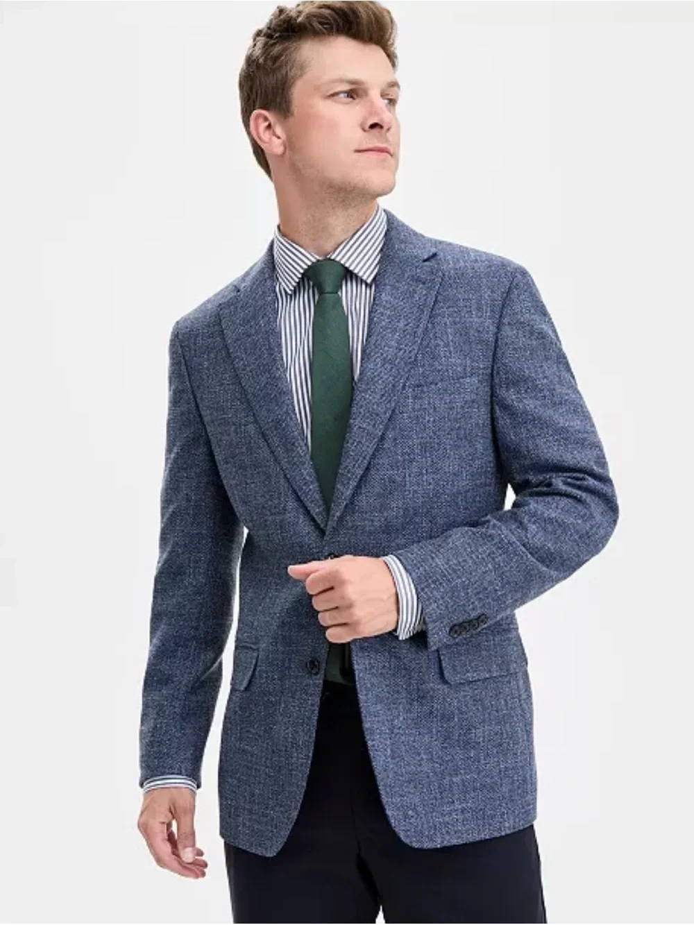 THE FLEXX Men's Textured Navy Sport Coat